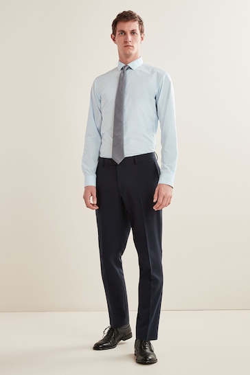 Navy Slim Essential Suit: Trousers