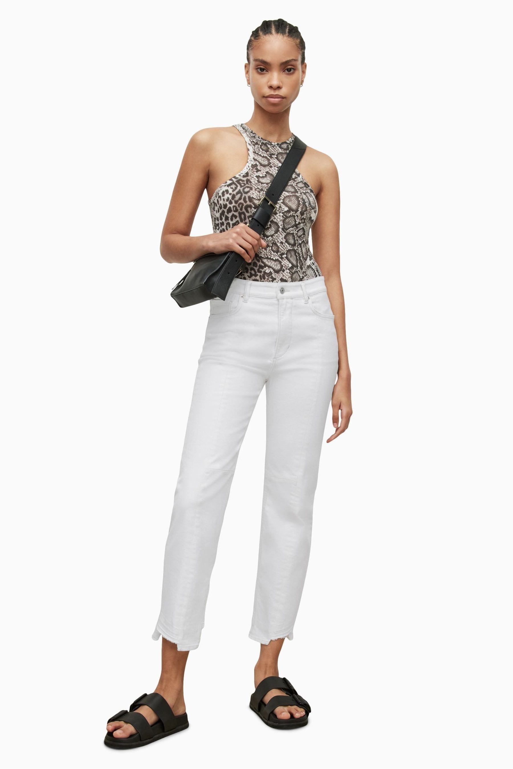 Next white jeans online