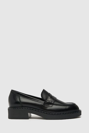 Buy Schuh Libby Leather Black Loafer from the Next UK online shop