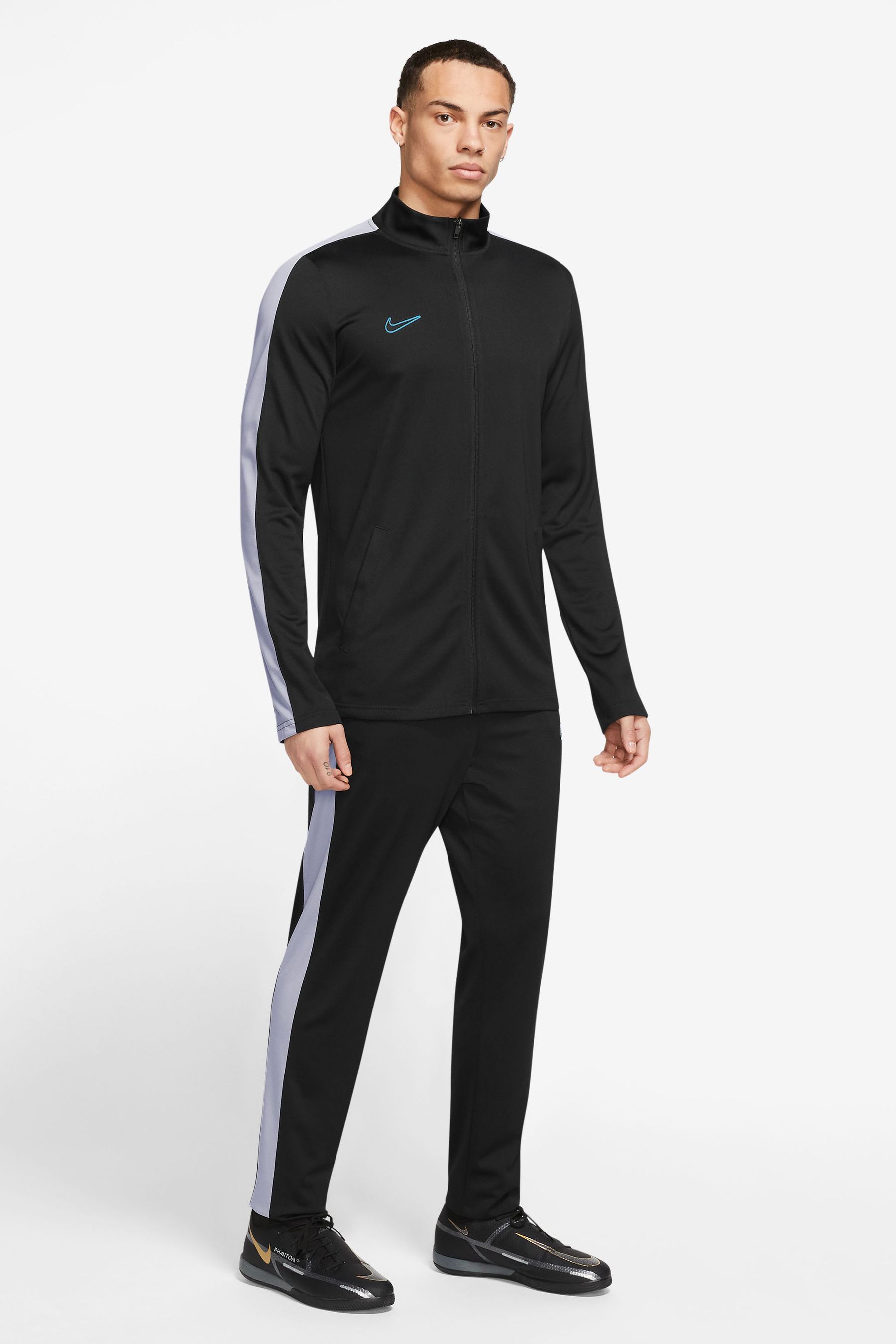 Black nike dri fit tracksuit sale