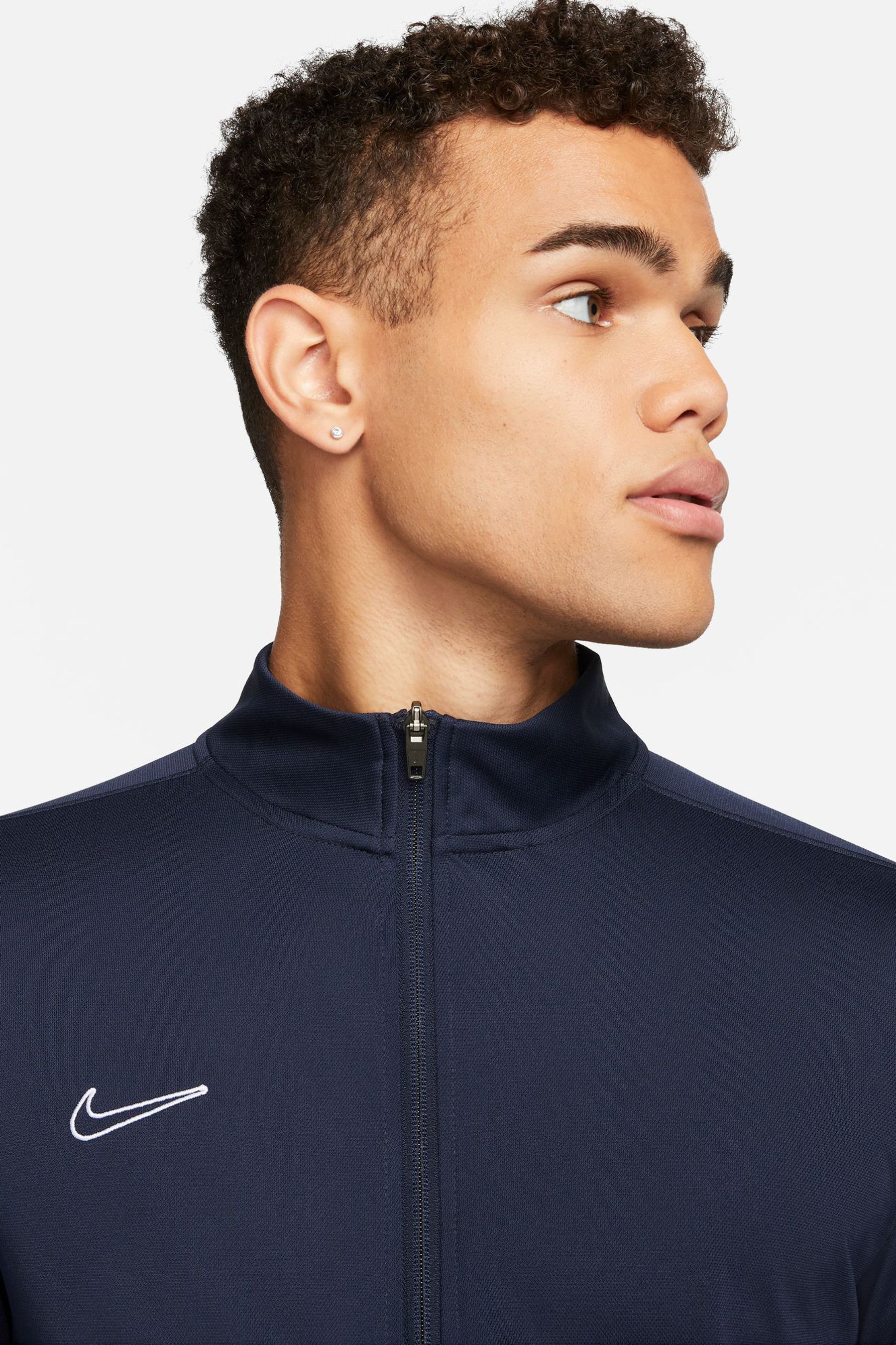 Nike navy track best sale top