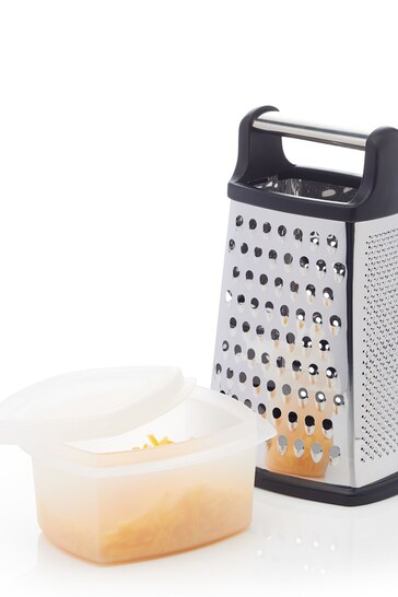 Masterclass Silver Stainless Steel Box Grater & Box
