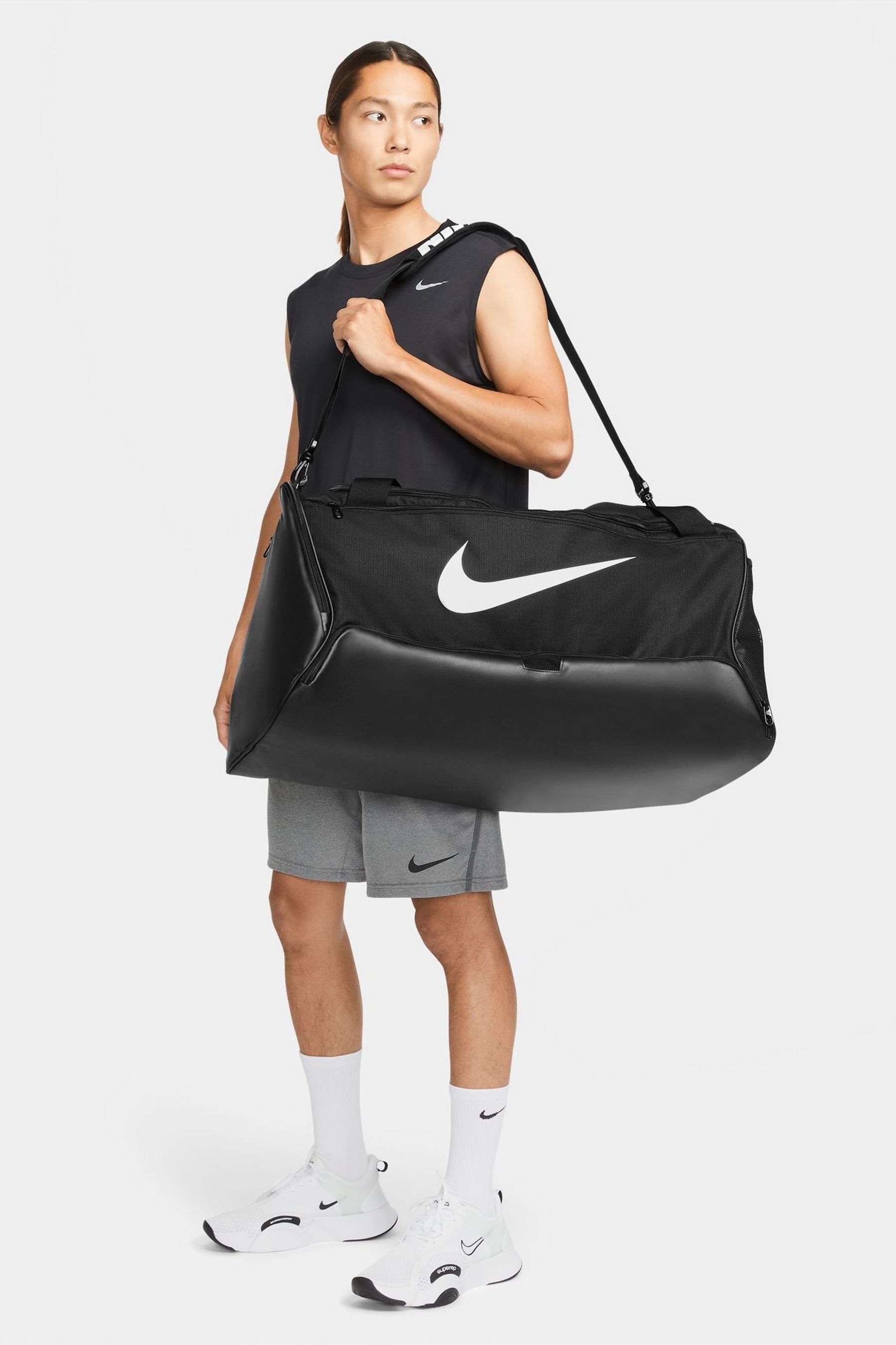 Buy Nike Black Brasilia 9.5 Training Duffel Bag from the Next UK online shop