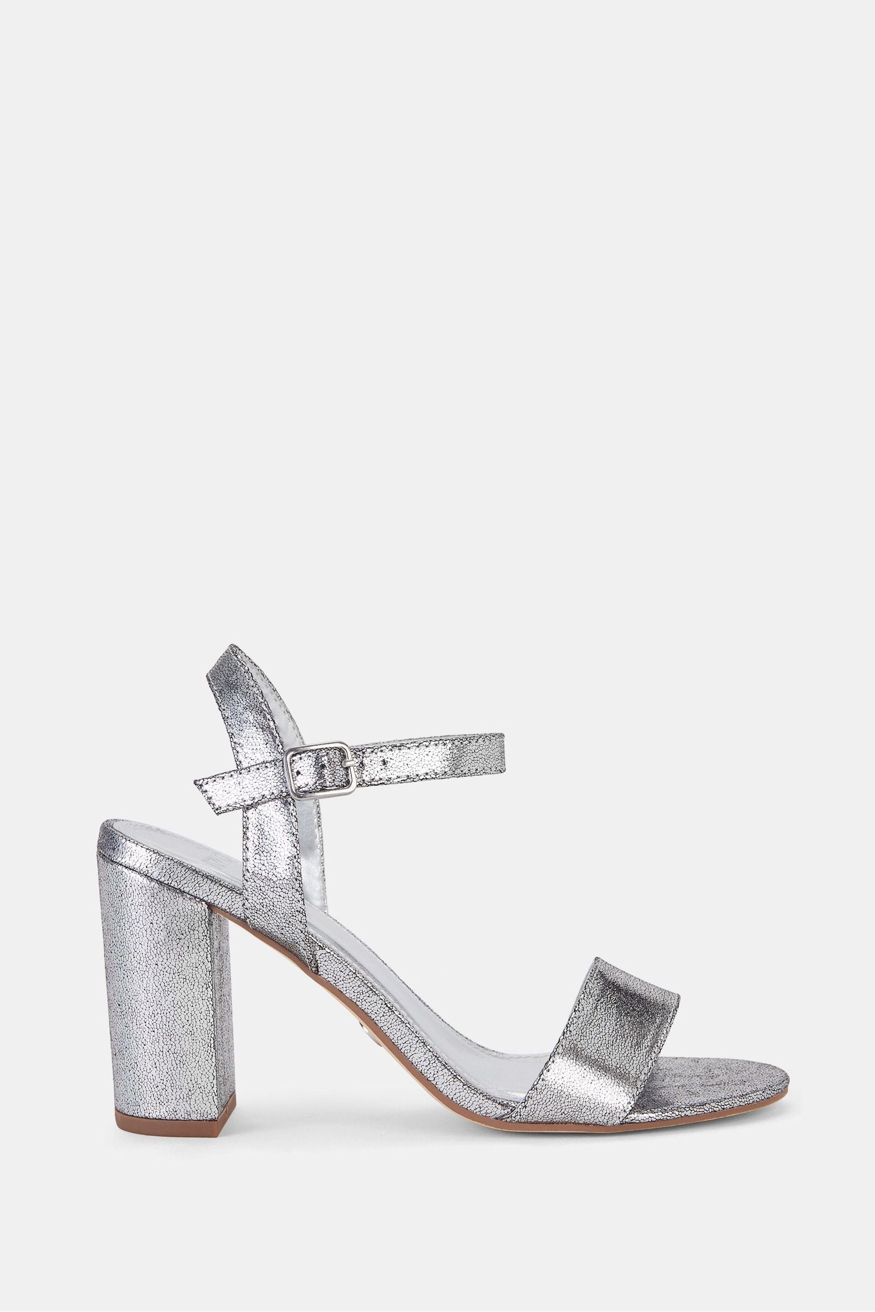 Buy Novo Silver Mills Block Heel Two Part Sandals from the Next UK