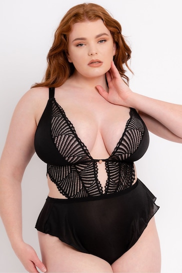 Curvy Kate Scantilly After Hours Stretch Lace Black Body
