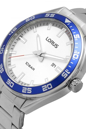 Lorus Gents Silver Sports Watch