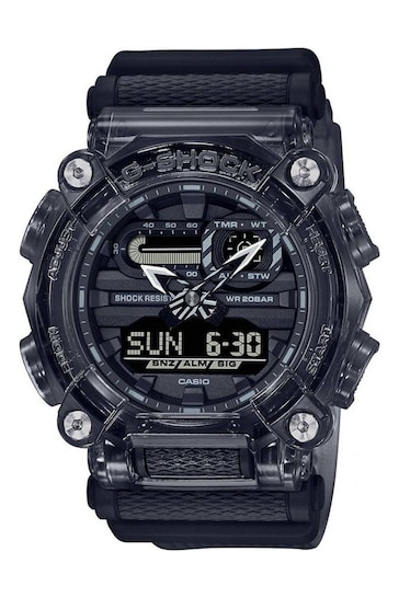Casio 'G-Shock' Grey and Black Plastic/Resin Quartz Chronograph Watch