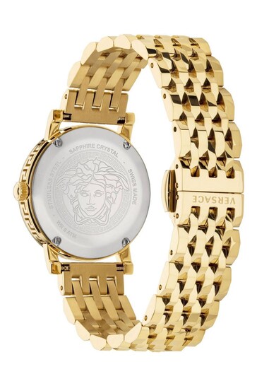 Versace Ladies Greca Glass Watch