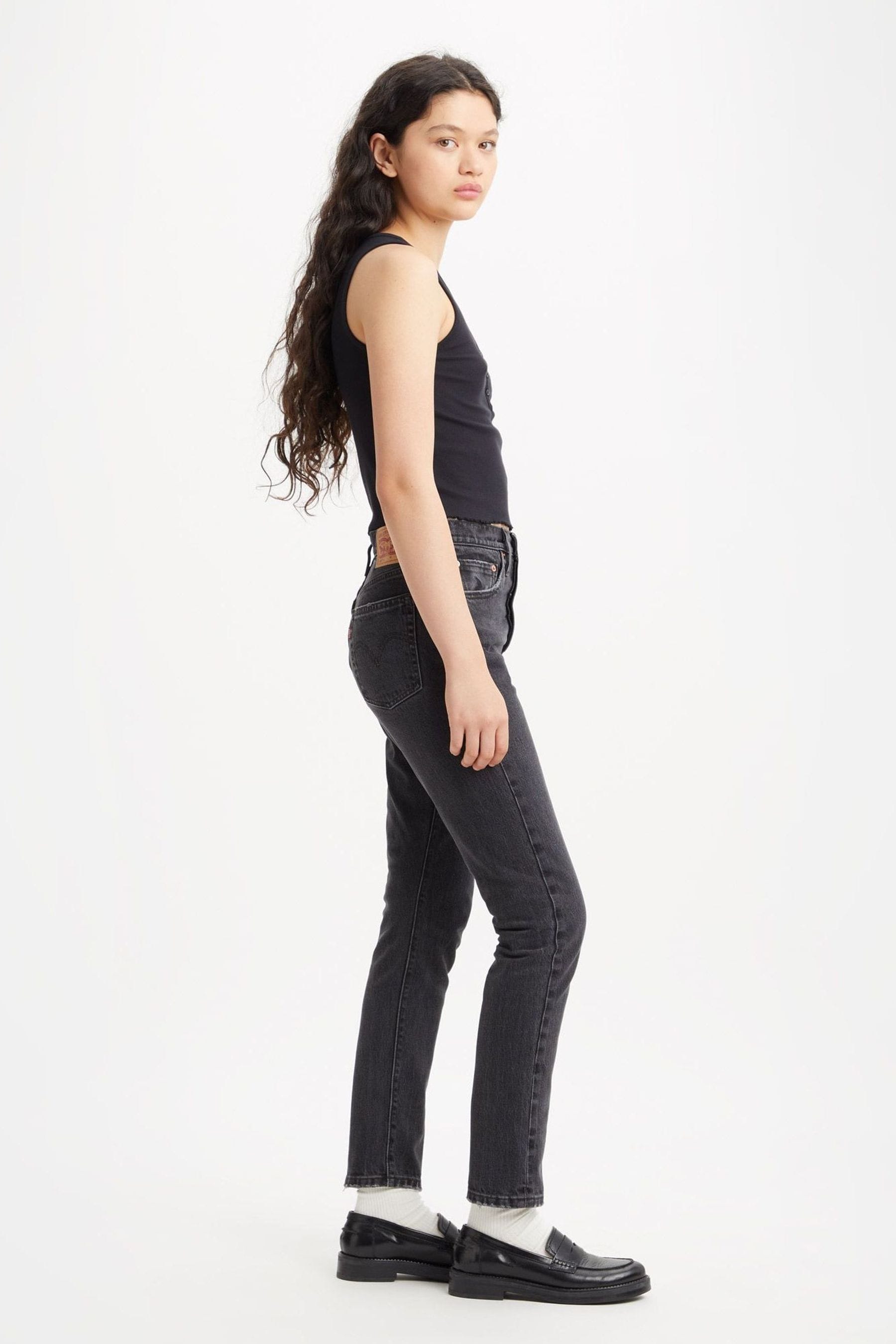 Levi s 501 skinny black store fog
