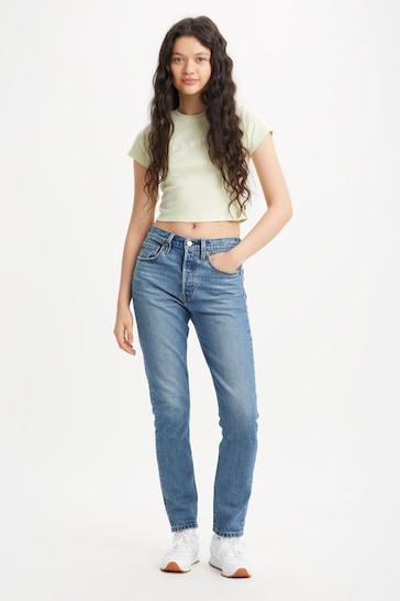 Levi's® Blue Its True Light Wash Blue 501® Youth Skinny Jeans