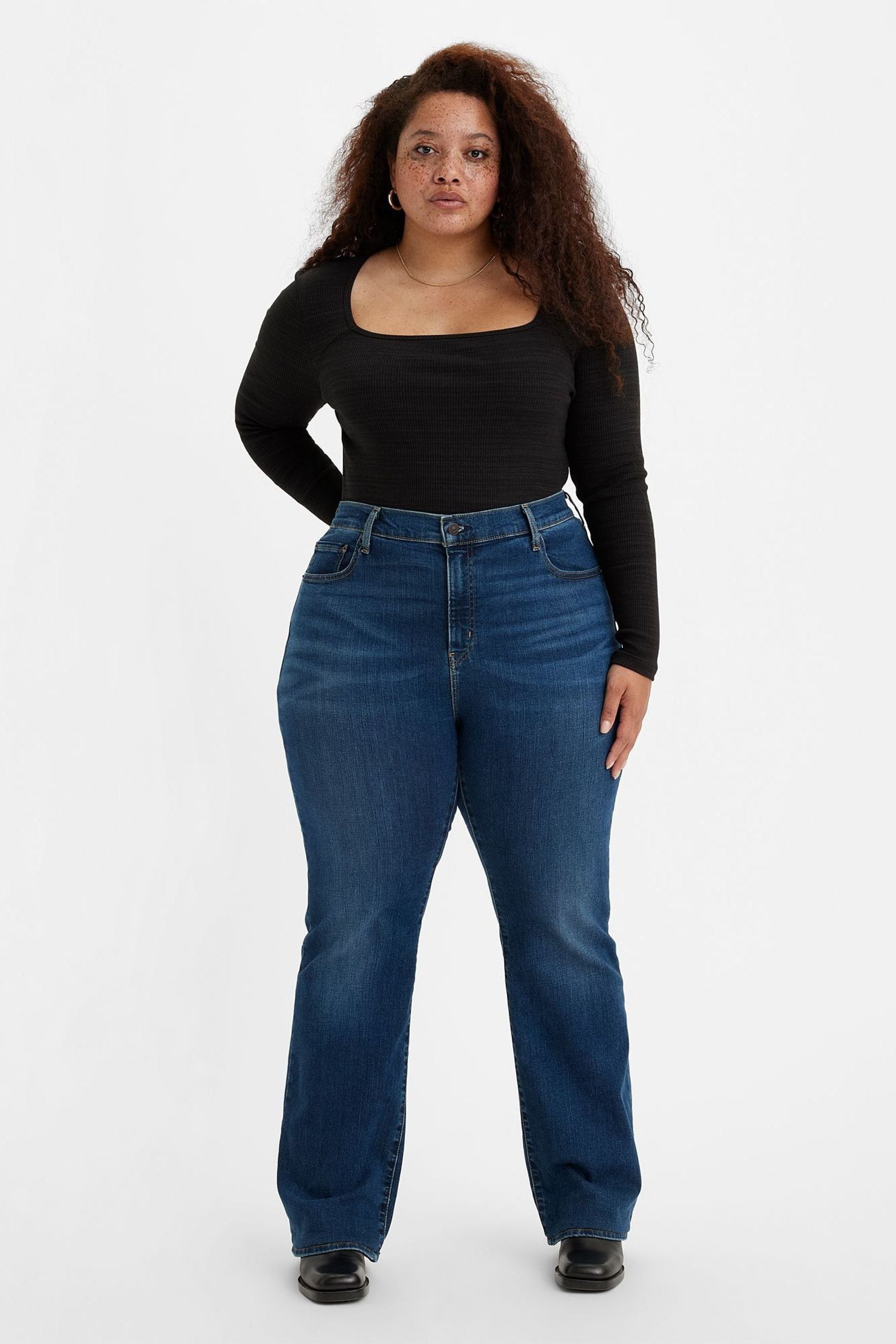 Buy Levi s Blue Wave Dark Plus Curve 725 High Rise Boot Cut