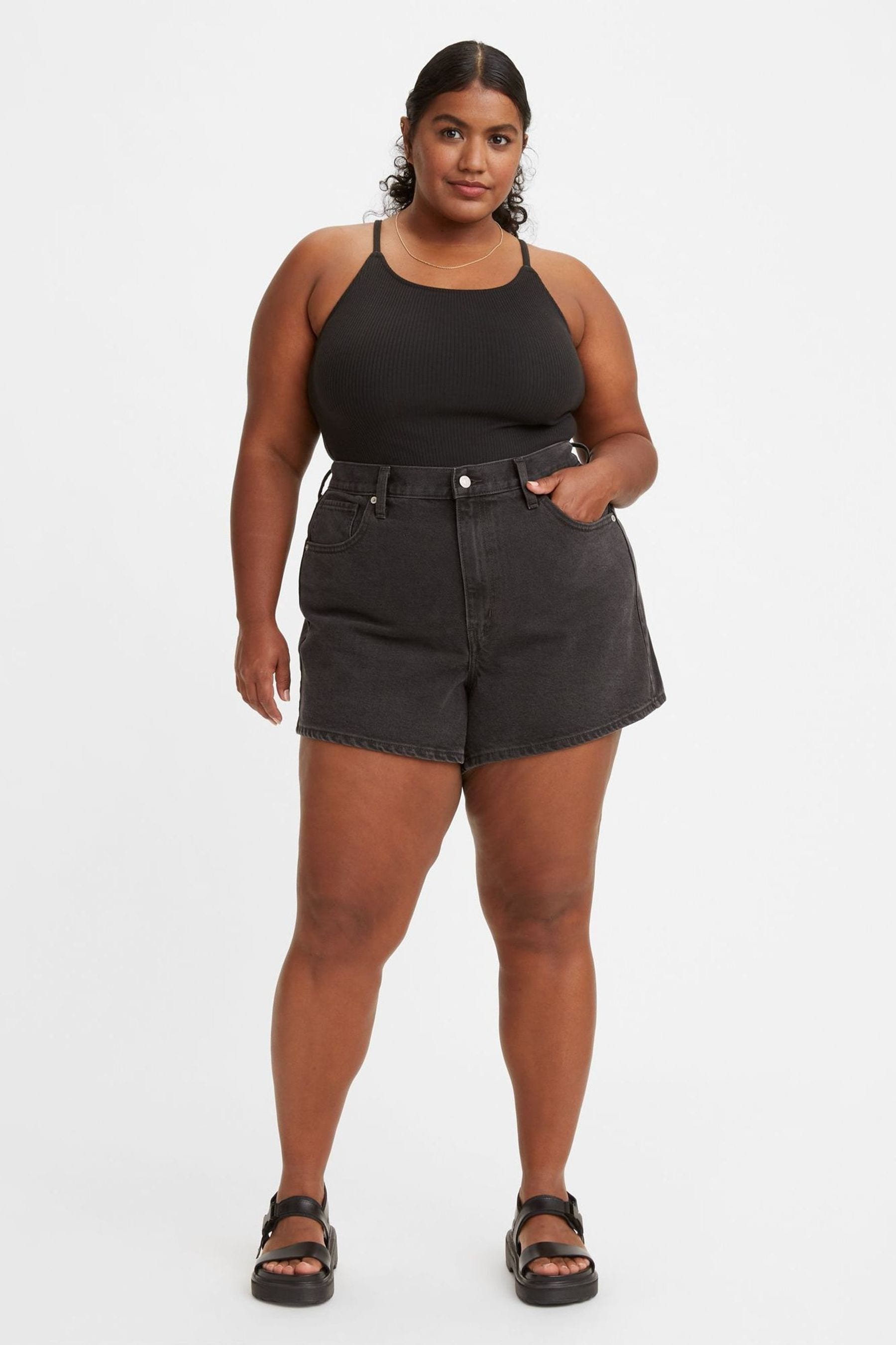 Buy Levi s Wonderful Curve High Waist Mom Denim Shorts from the
