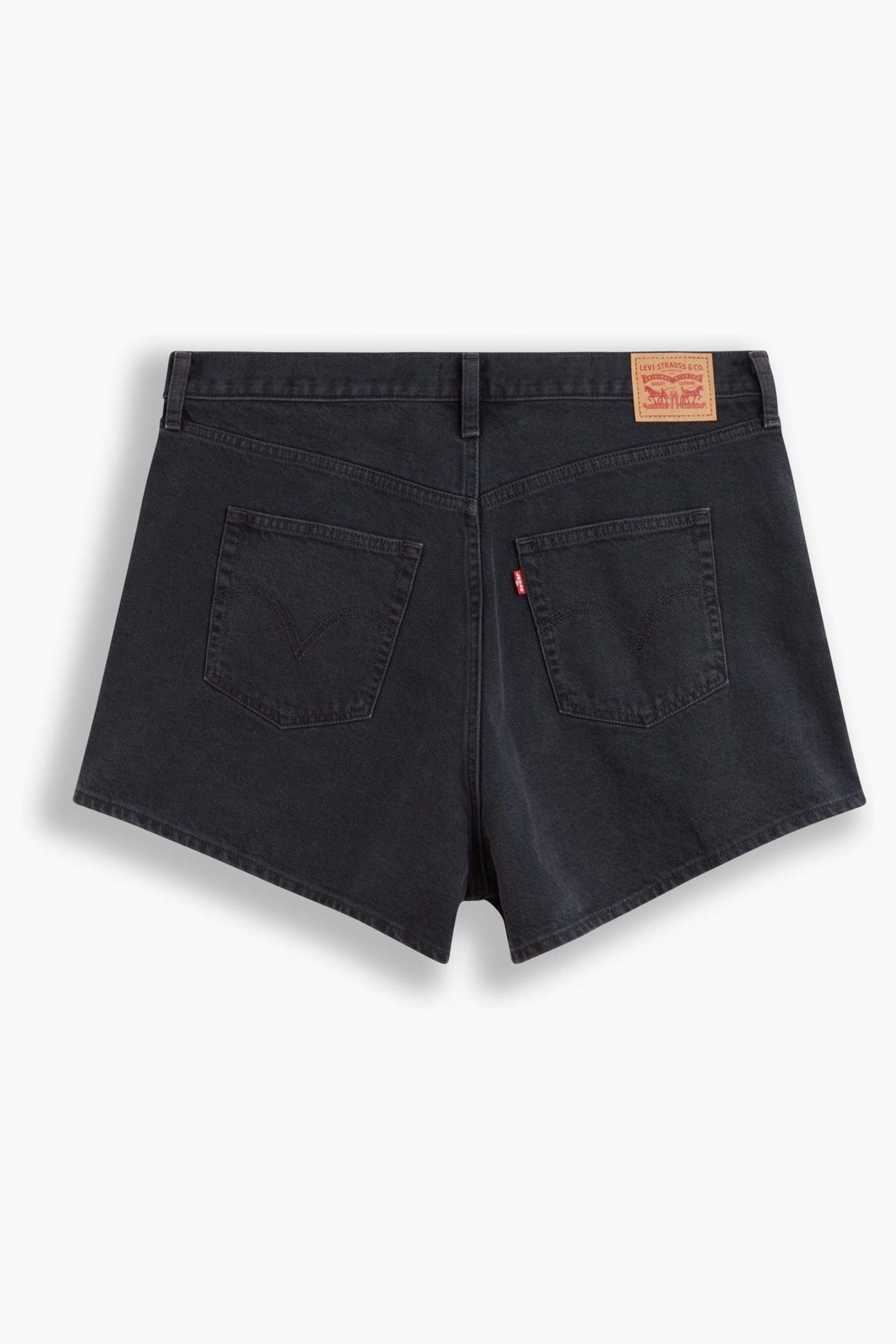 Black jean shorts shop levis