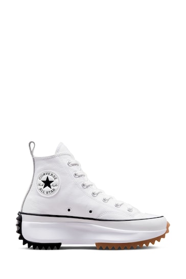 Converse White Run Star Hike Leather Trainers