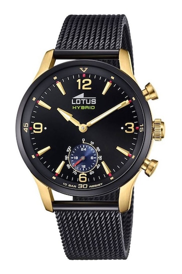 Lotus Black Smartwatch Hybrid Watch