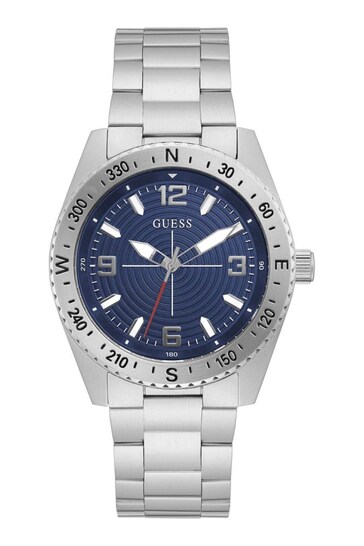 Guess Gents Silver Tone North Watch