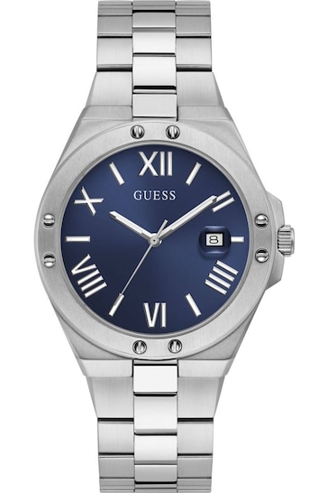 Guess Gents Silver Tone Perspective Watch
