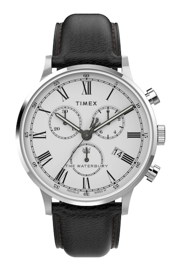 Timex Gents Black Waterbury Classic Chrono Watch