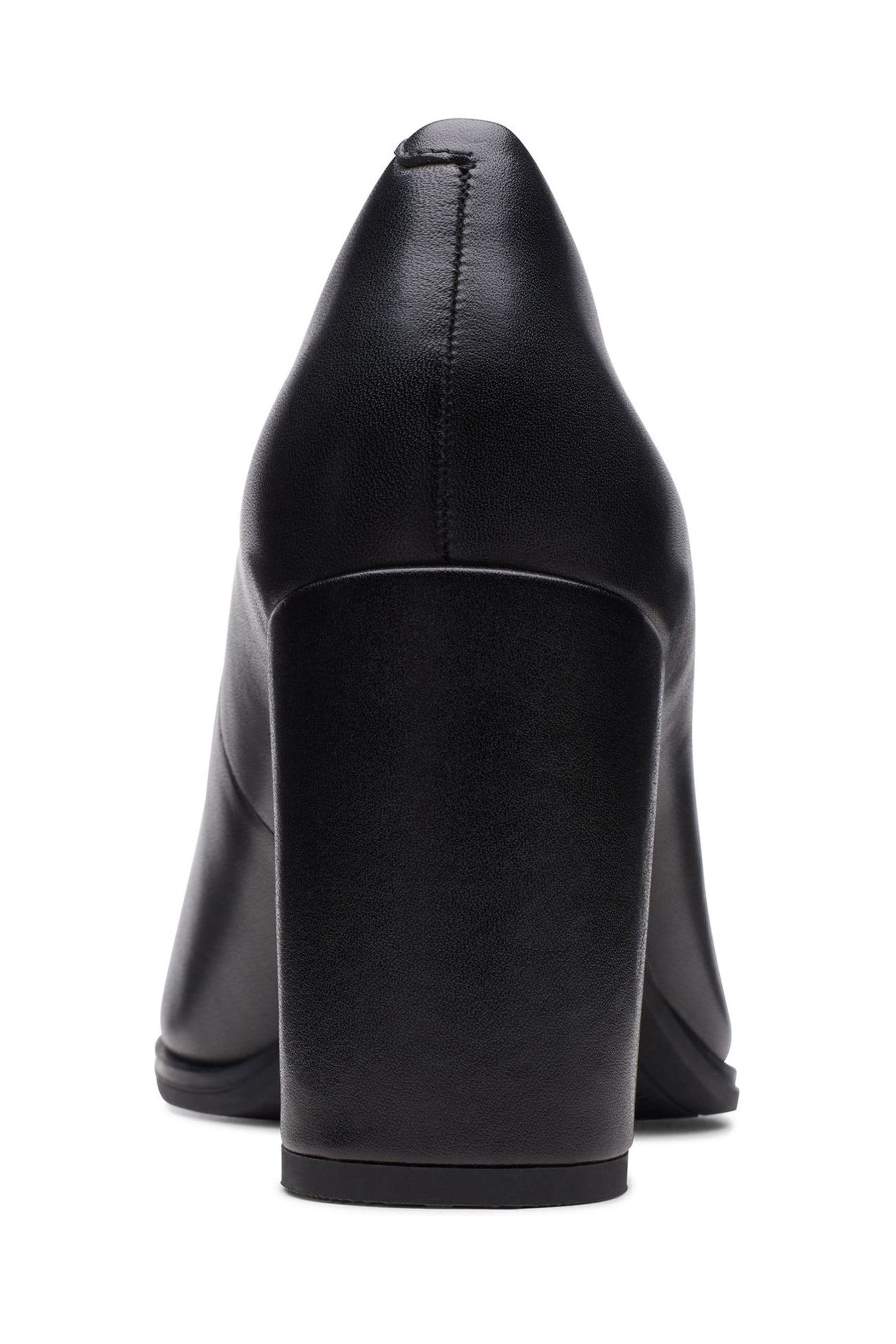 Clarks block store heel pumps