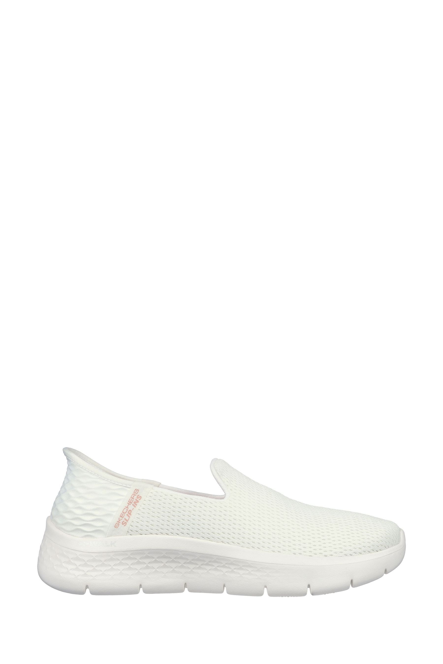 Skechers White Slip Ins Go Walk Flex Relish Womens Trainers