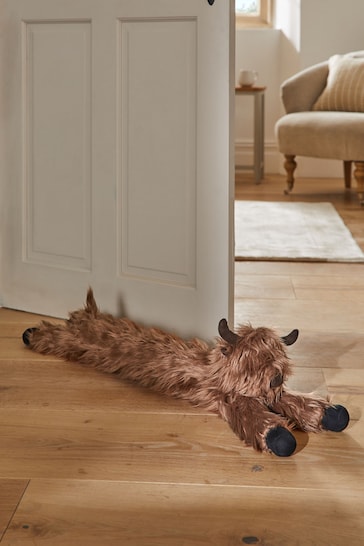 Brown Hamish The Highland Cow Draught Excluder