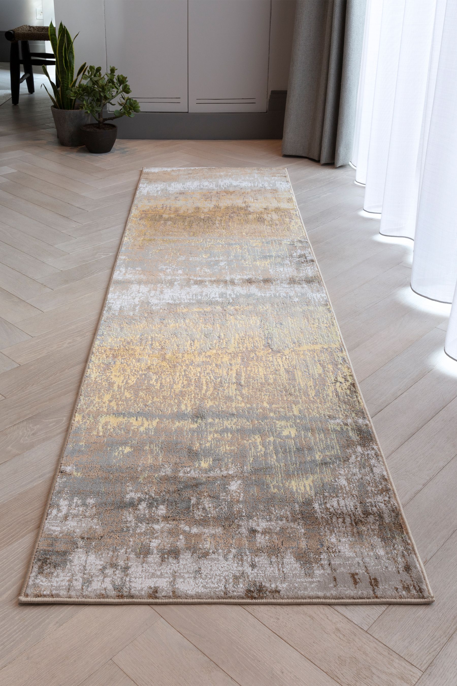 Buy Asiatic Rugs Natural Aurora Dune Metallic Runner Rug from the Next ...