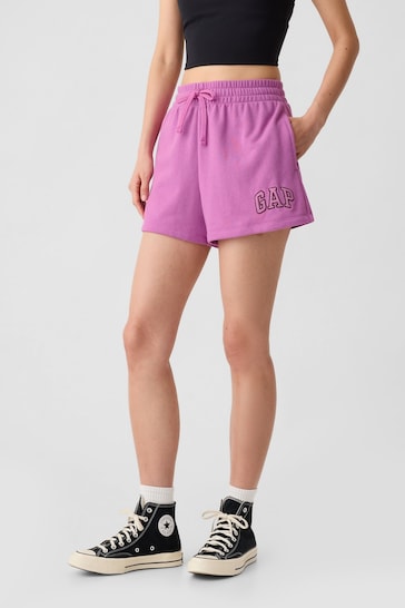 Gap Purple Pull On Logo Shorts