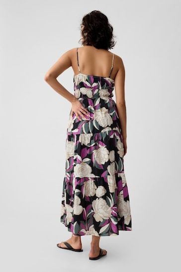 Gap Purple Tiered Maxi Dress