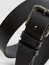 Reiss Black Ablemarle Leather Belt