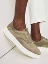 Reiss Sage Acer Nubuck Lace-Up Trainers