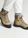 Reiss Taupe Amwell Suede Hiking Boots