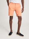 Reiss Orange Ezra Cotton Linen Blend Shorts