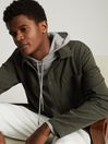 Reiss Forest Green Conley Casual Worker Jacket