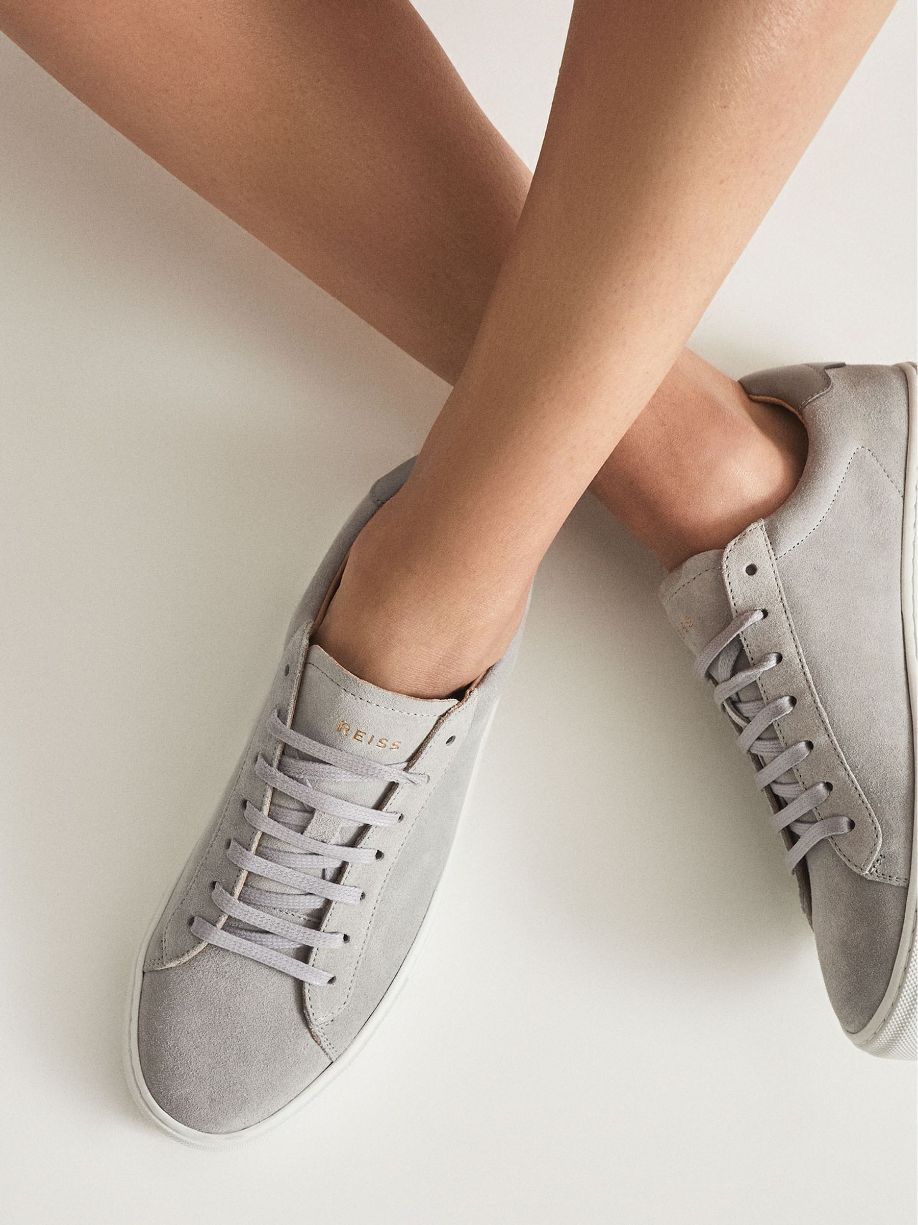 reiss finley suede trainers