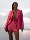 Reiss Pink Pembury Regular Single Breasted Blazer
