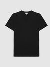 Reiss Black Dayton V-neck T-shirt