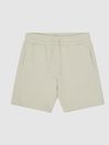 Reiss Sage Green Henry Garment Dye Jersey Shorts