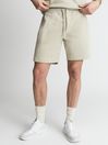 Reiss Sage Green Henry Garment Dye Jersey Shorts