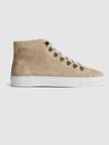 Reiss Sand Afton Suede Trainers