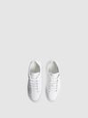 Reiss White Ashley Leather Trainers