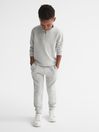 Reiss Grey Clyde Senior Ribbed Jersey Joggers