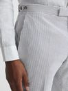 Reiss Blue/White Barr Seersucker Mixer Trousers