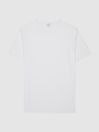 Reiss White Bless Marl Crew Neck T-Shirt
