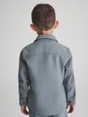 Reiss Blue Tampa Junior Twin Pocket Overshirt