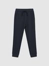 Reiss Airforce Blue Clyde Junior Ribbed Jersey Joggers