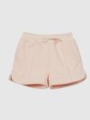 Reiss Pale Pink Harrie Junior Jersey Shorts