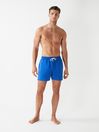 Reiss Bright Blue Wave Plain Drawstring Swim Shorts