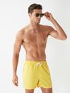 Reiss Lemon Wave Plain Drawstring Swim Shorts