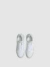 Reiss White Shelton Leather Trainers