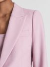 Reiss Pink Aura Single Breasted Blazer